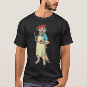Camiseta Pintor de Suricata Pincel Pintura