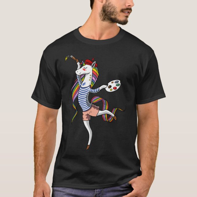 Camiseta Pintor de unicornios (Anverso)