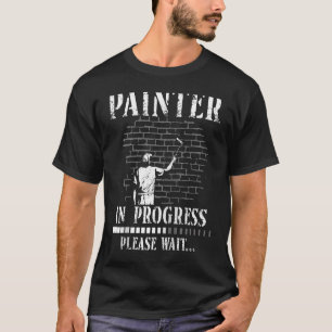 Camiseta Pintor Decorador De Pintor De Casa En Curso Por Fa