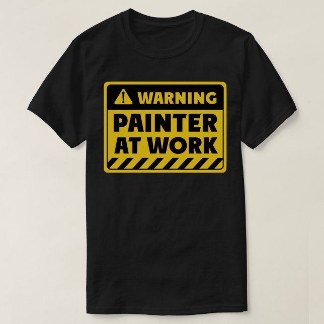 Camiseta Pintor en el trabajo (Diseño del anverso)