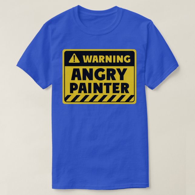 Camiseta Pintor furioso (Diseño del anverso)