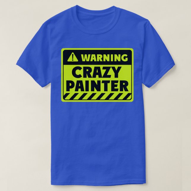 Camiseta pintor loco (Diseño del anverso)