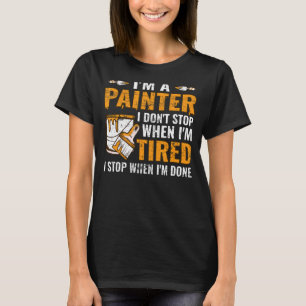 Camiseta Pintor maestro pintor artesano plasterador dolor