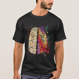Camiseta Pintor Neurociencia Colorful Hu Brain