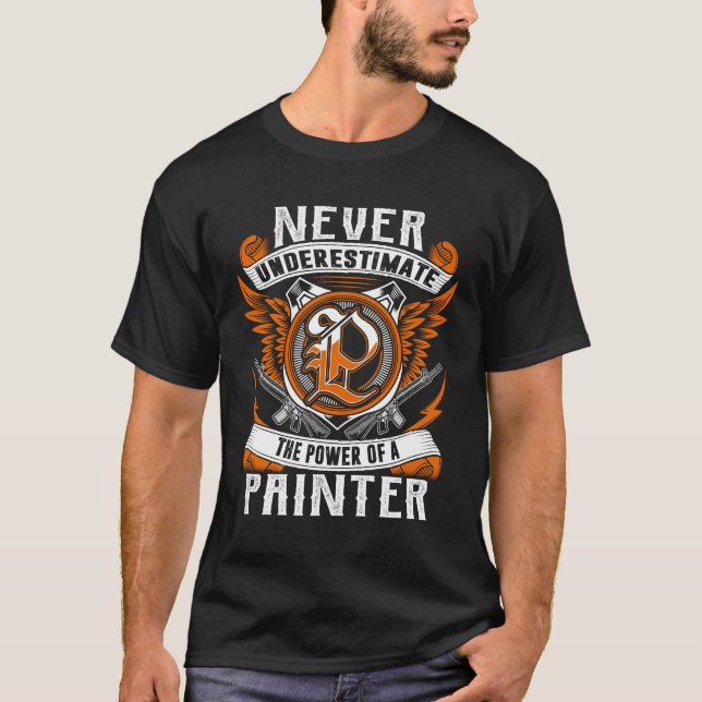 Camiseta PINTOR - Nunca Subestimar Personalizado (Anverso)