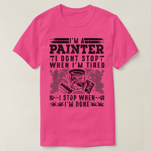 Camiseta Pintores blancos (Diseño del anverso)