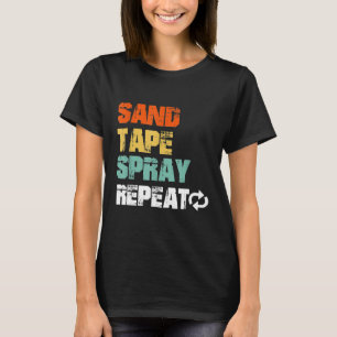 Camiseta Pintores de coche de repetición de rociado de cint