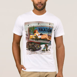 Camiseta Pintores de pizarra en invierno por Stevan Dohanos