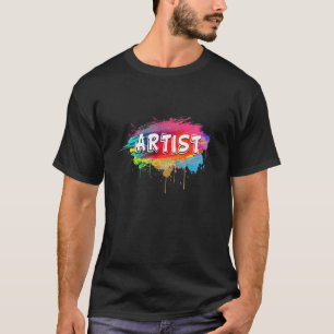 Camiseta Pintores desordenados de artista Pintar bandeja 1