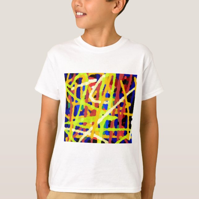 Camiseta Pintura abstracta colorida (Anverso)