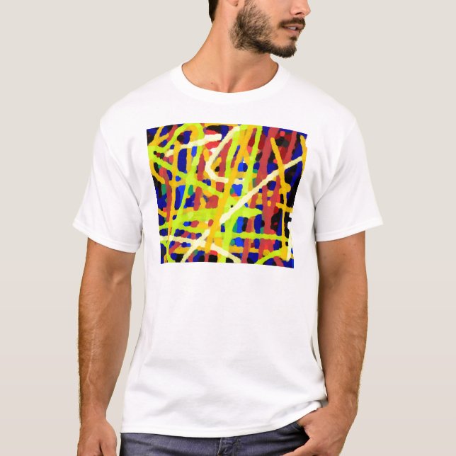 Camiseta Pintura abstracta colorida (Anverso)