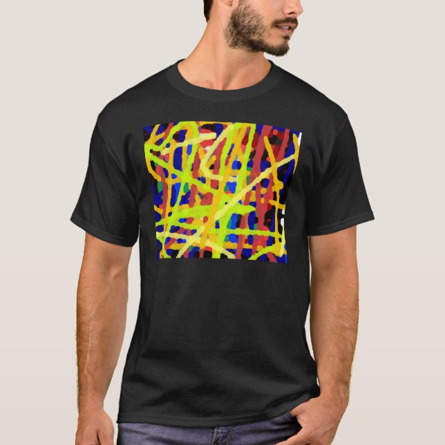 Camiseta Pintura abstracta colorida (Anverso)