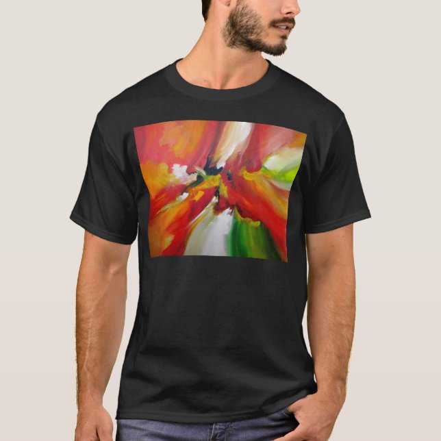 Camiseta Pintura abstracta de expresionismo (Anverso)
