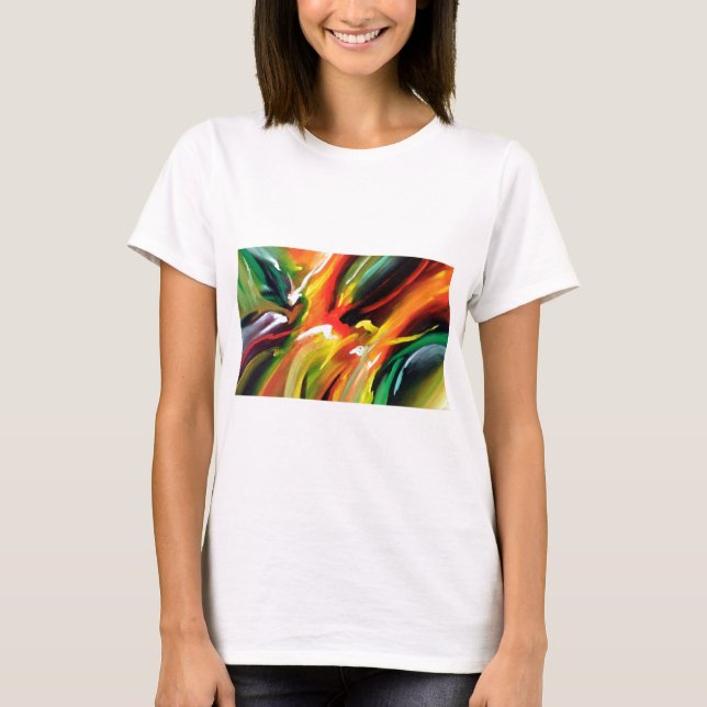Camiseta Pintura abstracta de expresionismo (Anverso)