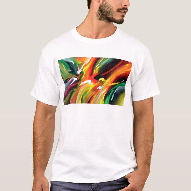Camiseta Pintura abstracta de expresionismo (Anverso)