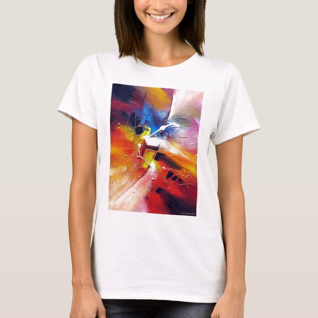 Camiseta Pintura abstracta de expresionismo (Anverso)