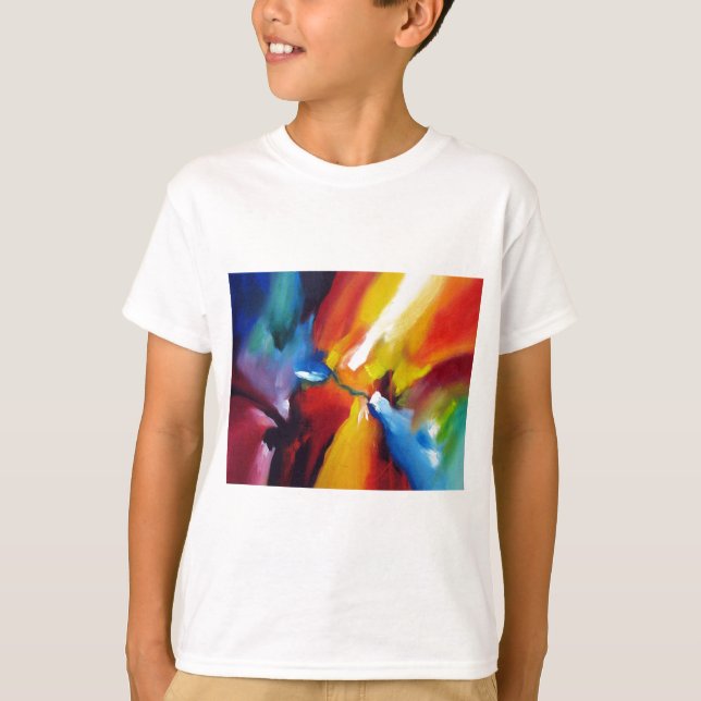 Camiseta Pintura abstracta de expresionismo (Anverso)