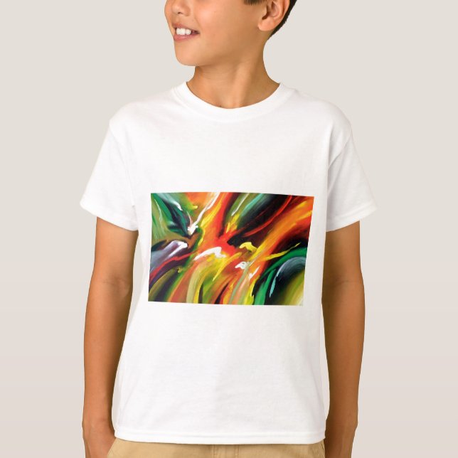 Camiseta Pintura abstracta de expresionismo (Anverso)
