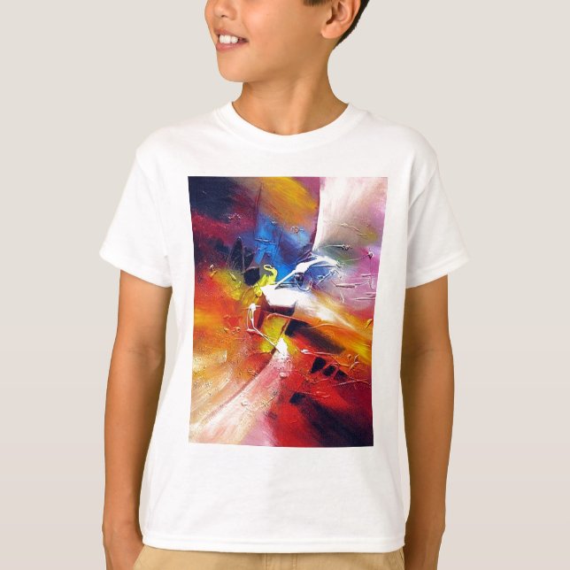 Camiseta Pintura abstracta de expresionismo (Anverso)