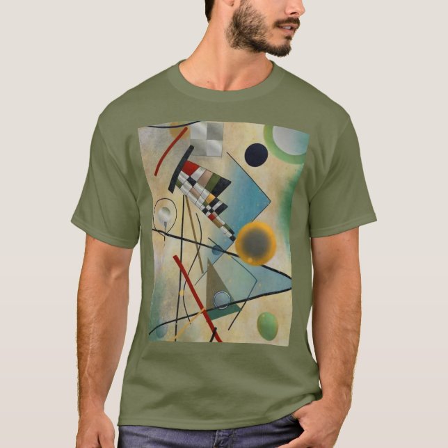Camiseta Pintura abstracta de la composición de Kandinsky (Anverso)