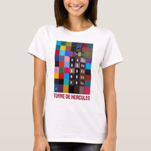 Camiseta Pintura abstracta de la Torre de Hércules por Alfr