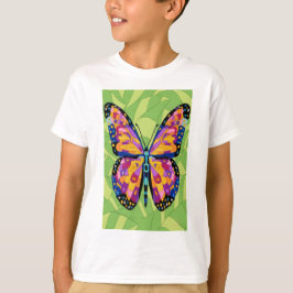 Camiseta Pintura abstracta de mariposa