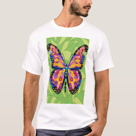 Camiseta Pintura abstracta de mariposa