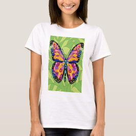 Camiseta Pintura abstracta de mariposa