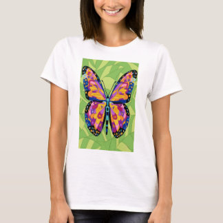 Camiseta Pintura abstracta de mariposa