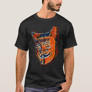 Camiseta Pintura abstracta digital de un gato 3