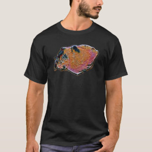 Camiseta Pintura abstracta digital de un gato 40