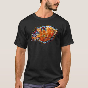Camiseta Pintura abstracta digital de un gato 5