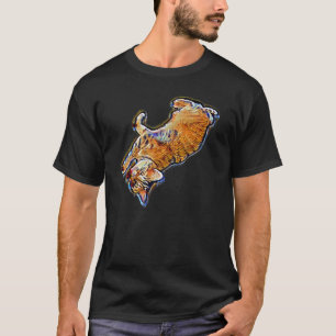 Camiseta Pintura abstracta digital de un gato 50
