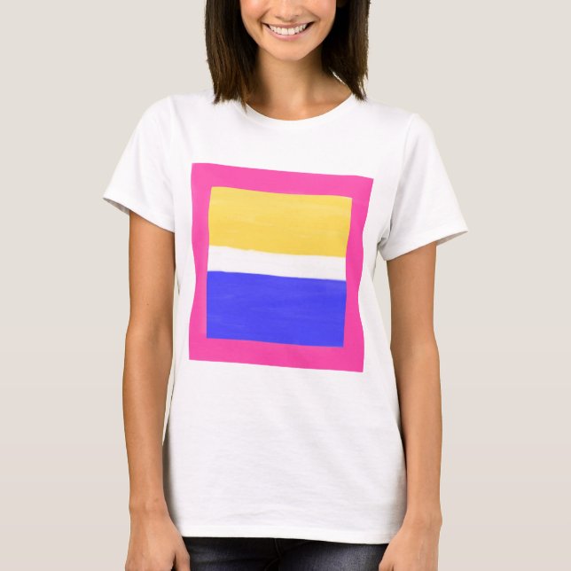 Camiseta pintura abstracta moderna (Anverso)