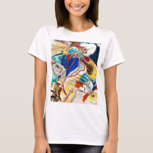 Camiseta Pintura abstracta moderna de Kandinsky Arte Azul R