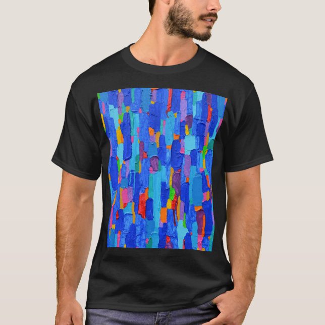 Camiseta Pintura abstracta sobre lienzo (Anverso)