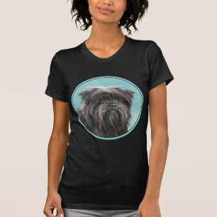Camiseta Pintura Affenpinscher - Arte Perro Original Cuto