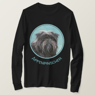 Camiseta Pintura Affenpinscher - Arte Perro Original Cuto
