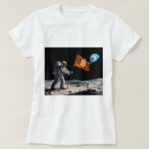 Camiseta Pintura al óleo "Bitcoin Moon" #1
