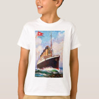 Pintura al óleo de la línea White Star del Titanic