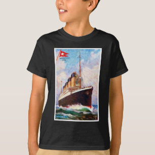 Camiseta Pintura al óleo de la línea White Star del Titanic
