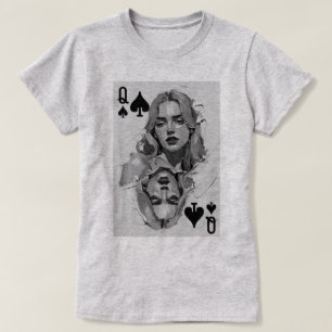 Camiseta Pintura al óleo de la Reina de Picas