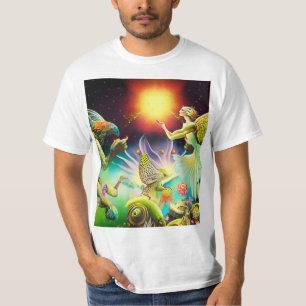 Camiseta Pintura al óleo de un tiempo de recompensa