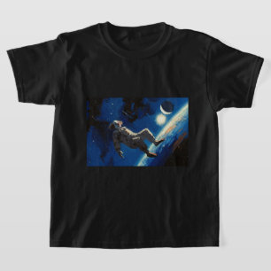 Camiseta pintura al óleo "Payaso En El Espacio"