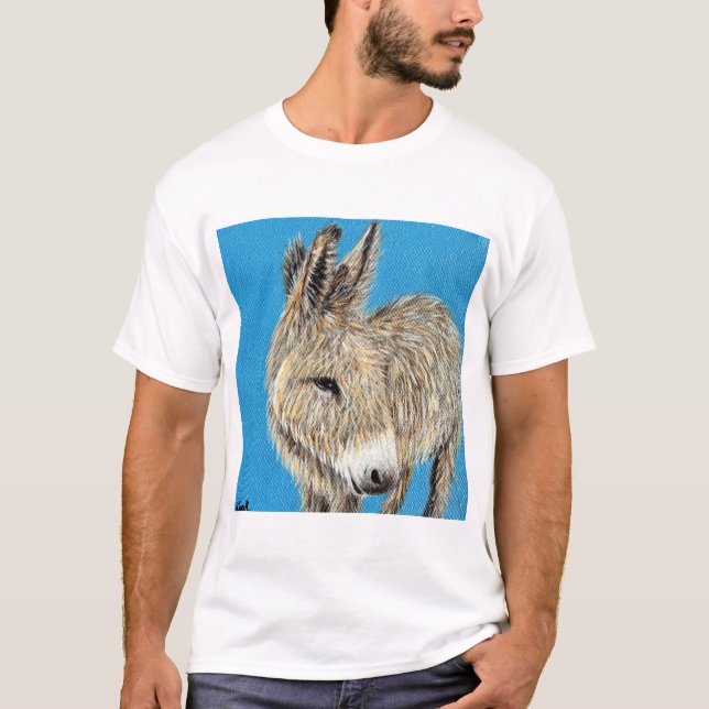 Camiseta Pintura amistosa de burros (Anverso)