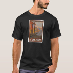 Camiseta Pintura antigua del anuncio del viaje de Roma