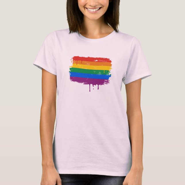 Camiseta Pintura arcoiris (Anverso)