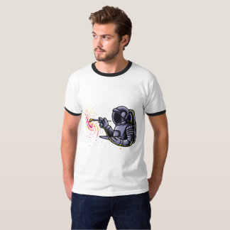 Camiseta Pintura astronauta en Pegatina espacial