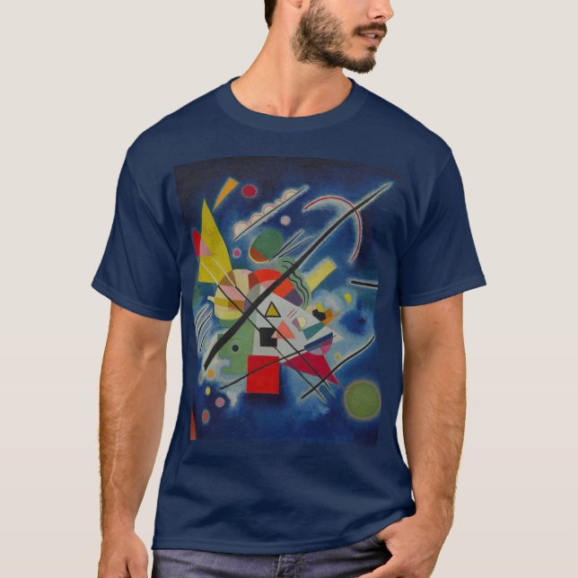 Camiseta Pintura azul por Kandinsky Navy azul (Anverso)