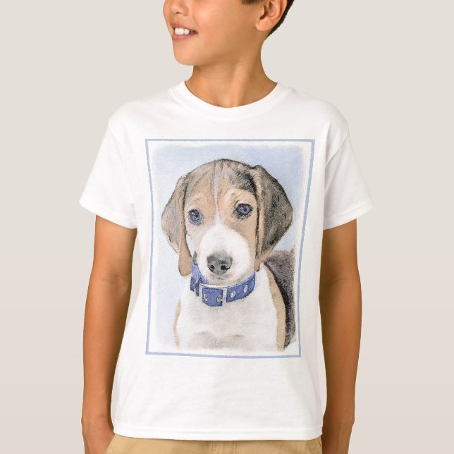 Camiseta Pintura Beagle - Arte Perro Original Cuto (Anverso)